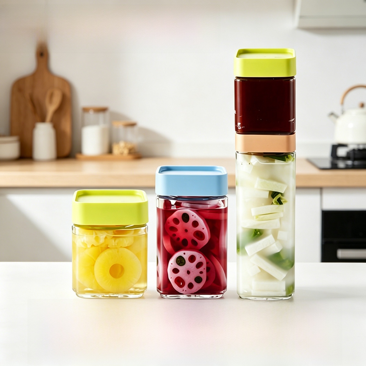 Square Glasslock Sealed Contai - Food Storage Building のレビューと価格