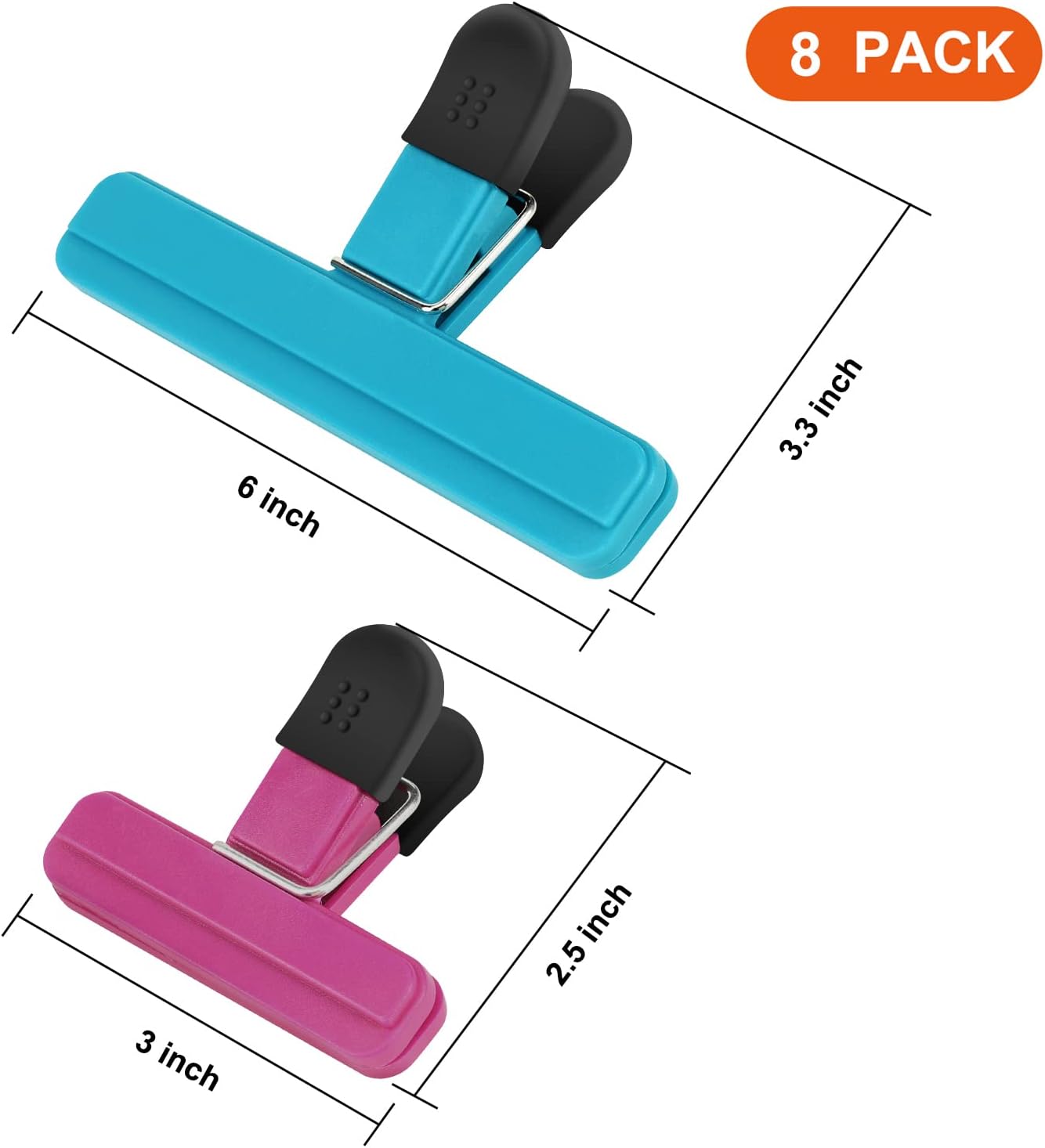 Chip Clips, 8 Pack Food Clips, - Food Storage Bag のレビューと価格