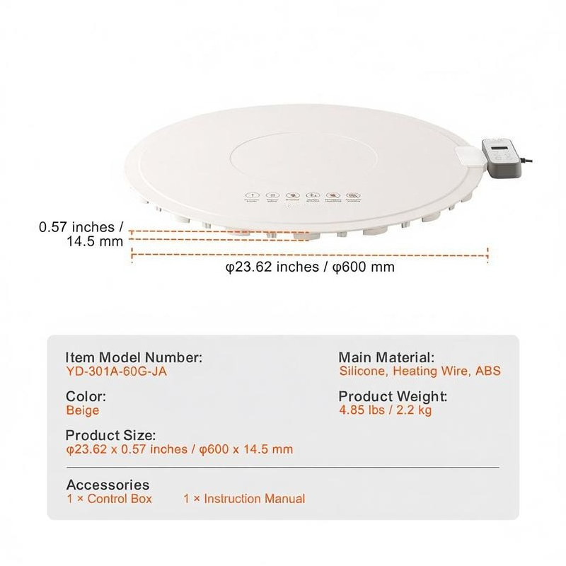 Silicone Heating Mat 24x15 Inc - Portable Food Warmer のレビューと価格