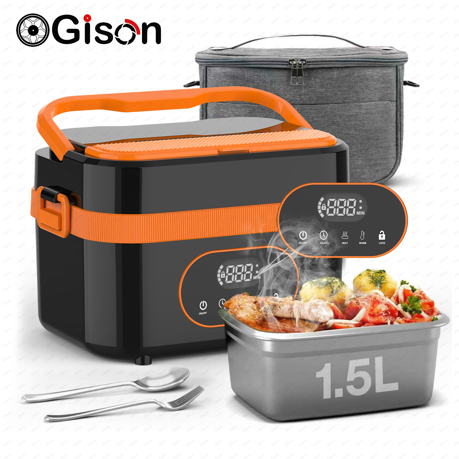 Gison 1.5L Portable Wireless H - Portable Food Warmer のレビューと価格