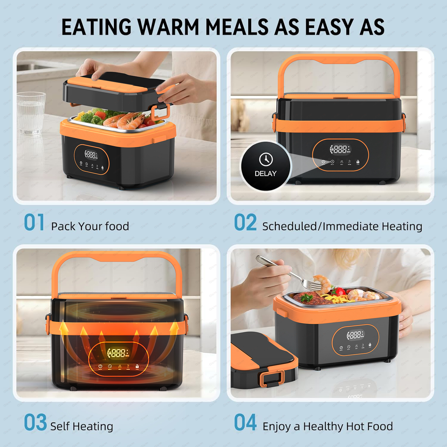 Gison 1.5L Portable Wireless H - Portable Food Warmer のレビューと価格