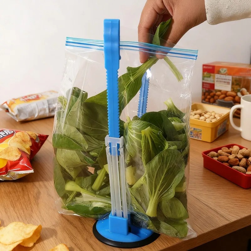 Hands Free Baggy Rack Clip Adj - Food Storage Reusable Bags のレビューと価格