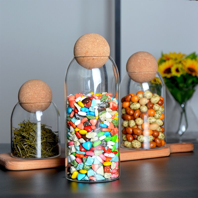 storage glass jar with wooden  - Food Storage Jars With Wooden Lids のレビューと価格