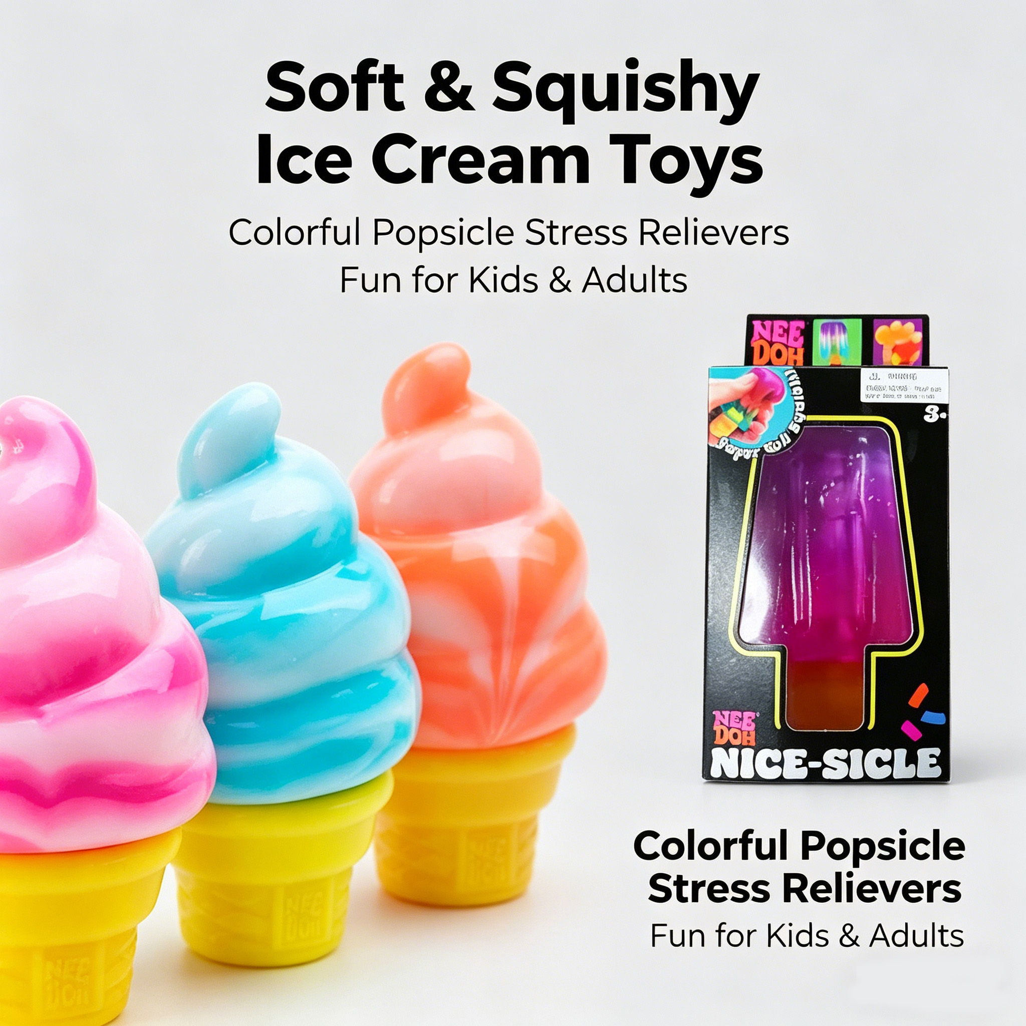 Blind Box Fuzz Ball Ice cream  - Food Storage Bag のレビューと価格