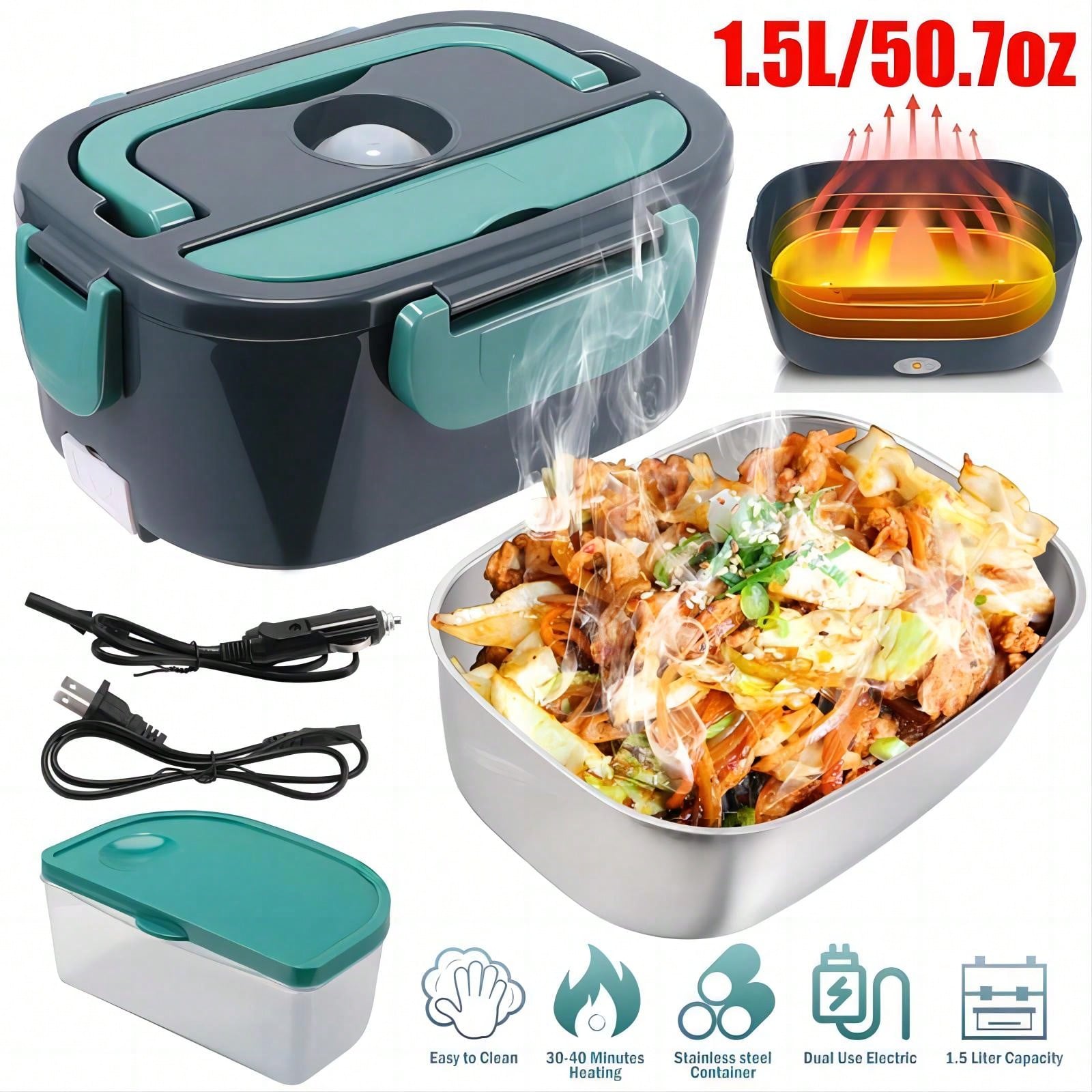 1.5 L 60W Electric Lunch Box F - Portable Food Warmer のレビューと価格