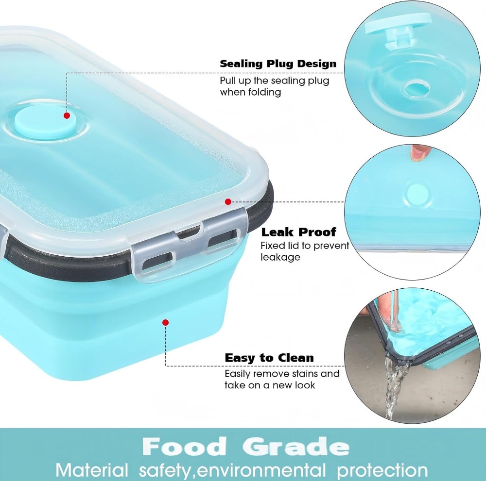 8 Pcs Collapsible Food Storage - Food Storage Freezer Containers のレビューと価格