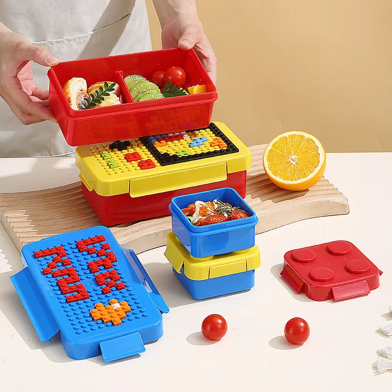 Building Block Lunch Box Color - Food Storage Building のレビューと価格