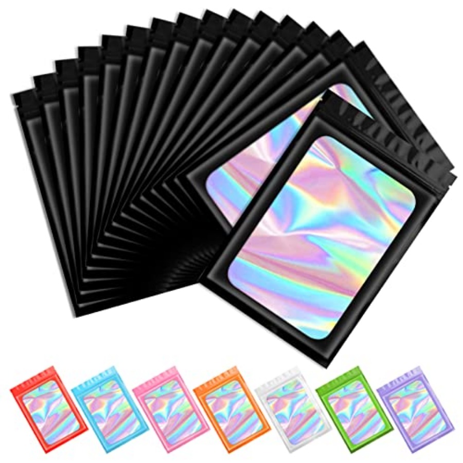 00 pcs Black Mylar Holographic - Food Storage Bag のレビューと価格