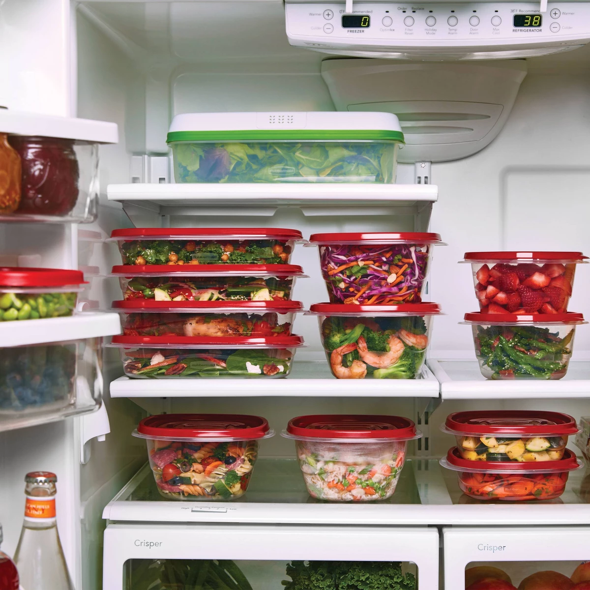 11.7 Cup Plastic 2pk Large Squ - Food Storage Freezer Containers のレビューと価格