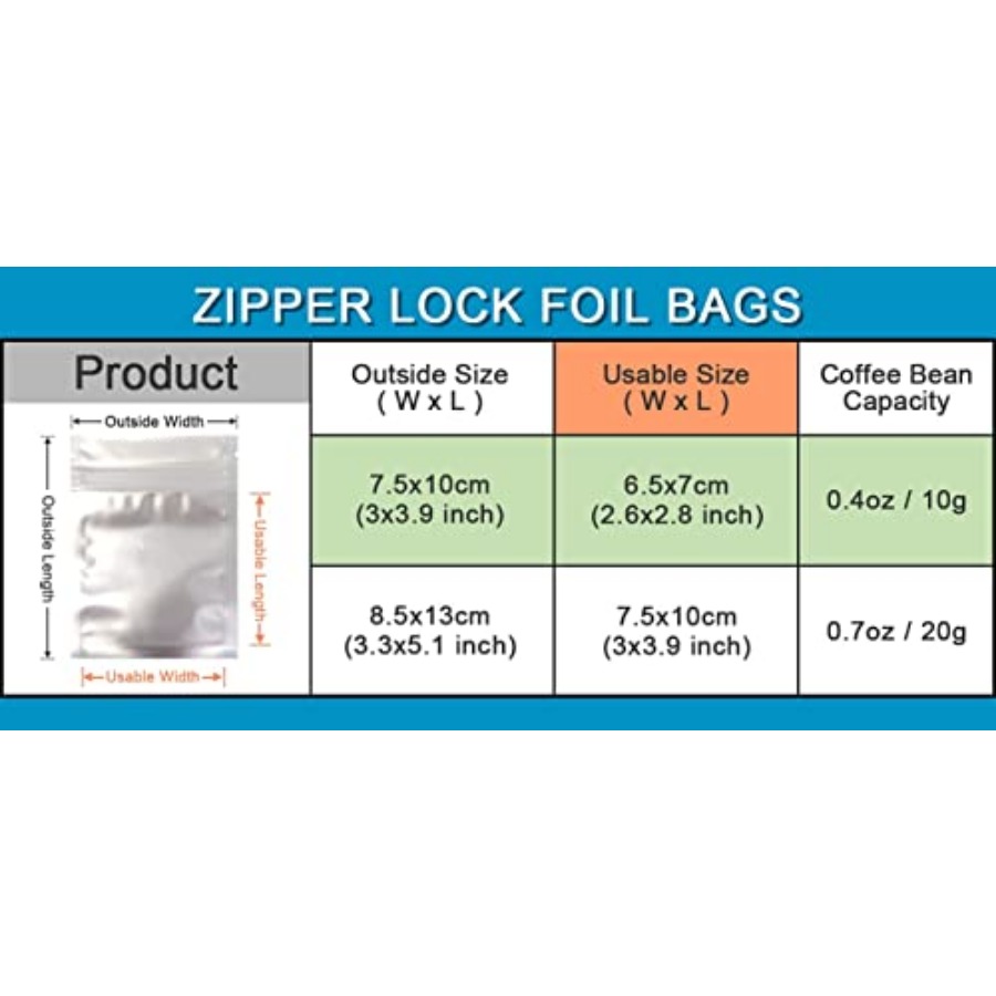 00 Pcs Mylar Bag Food Storage  - Lock And Lock Food Storage のレビューと価格