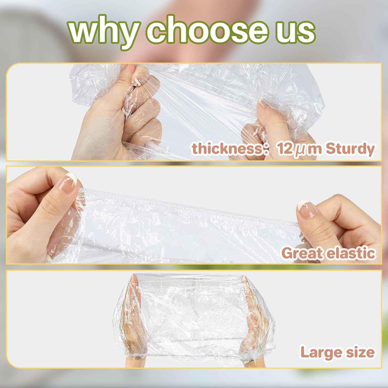 100PCS Bowl Covers Reusable -  - Food Storage Bowls のレビューと価格