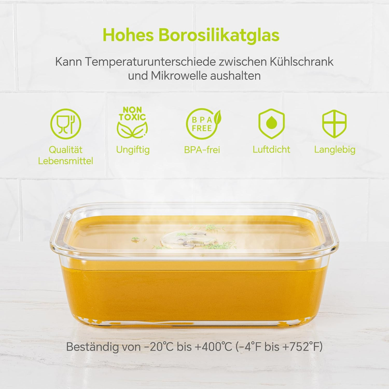 8-Pack Airtight Glass Food Sto - Food Storage Freezer Containers のレビューと価格