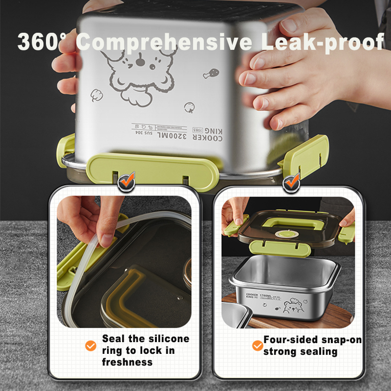 COOKER KING 420ml-6200ml Large - Food Storage Lunch Box のレビューと価格