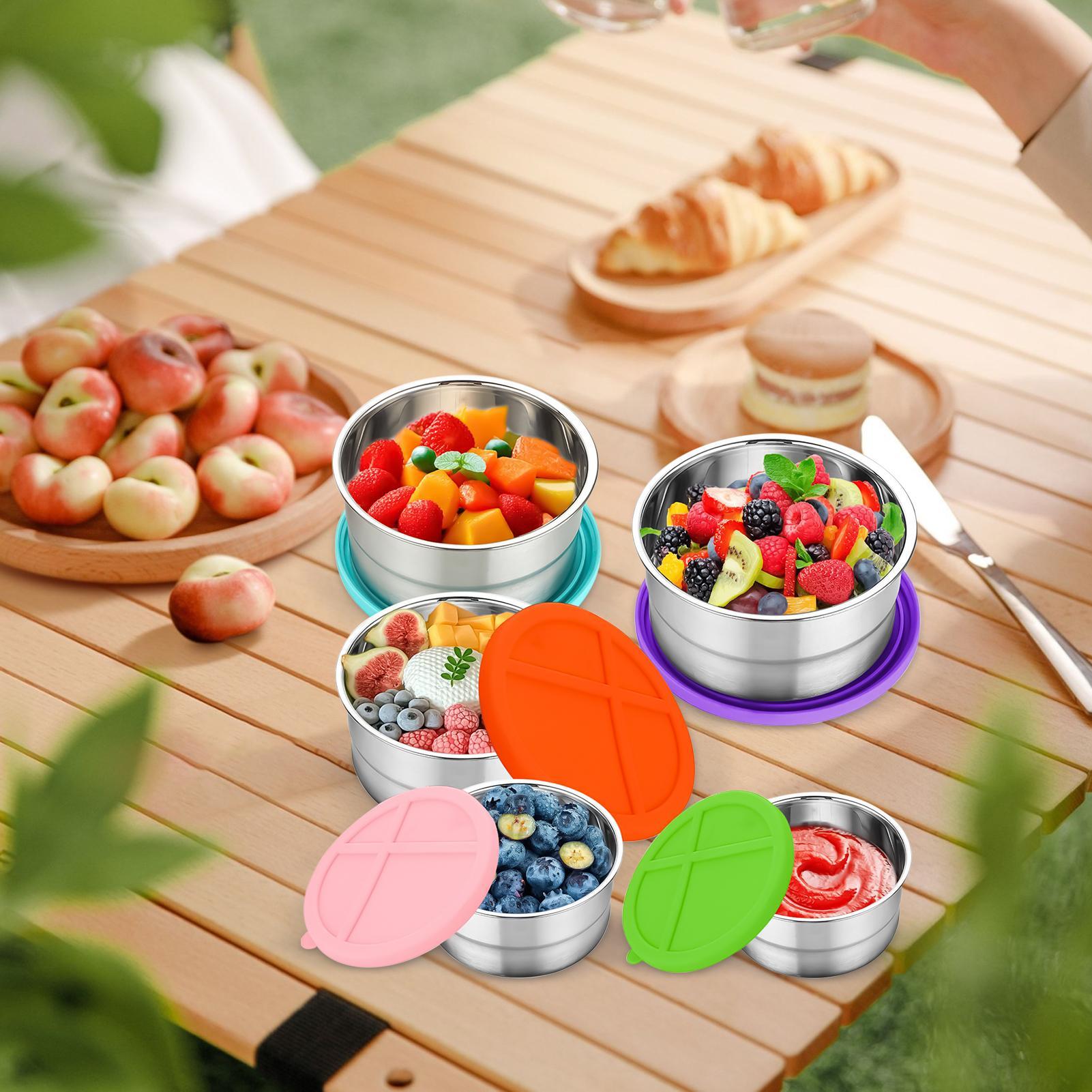 Metal Food Container 5 Pieces  - Food Storage Lunch Box のレビューと価格