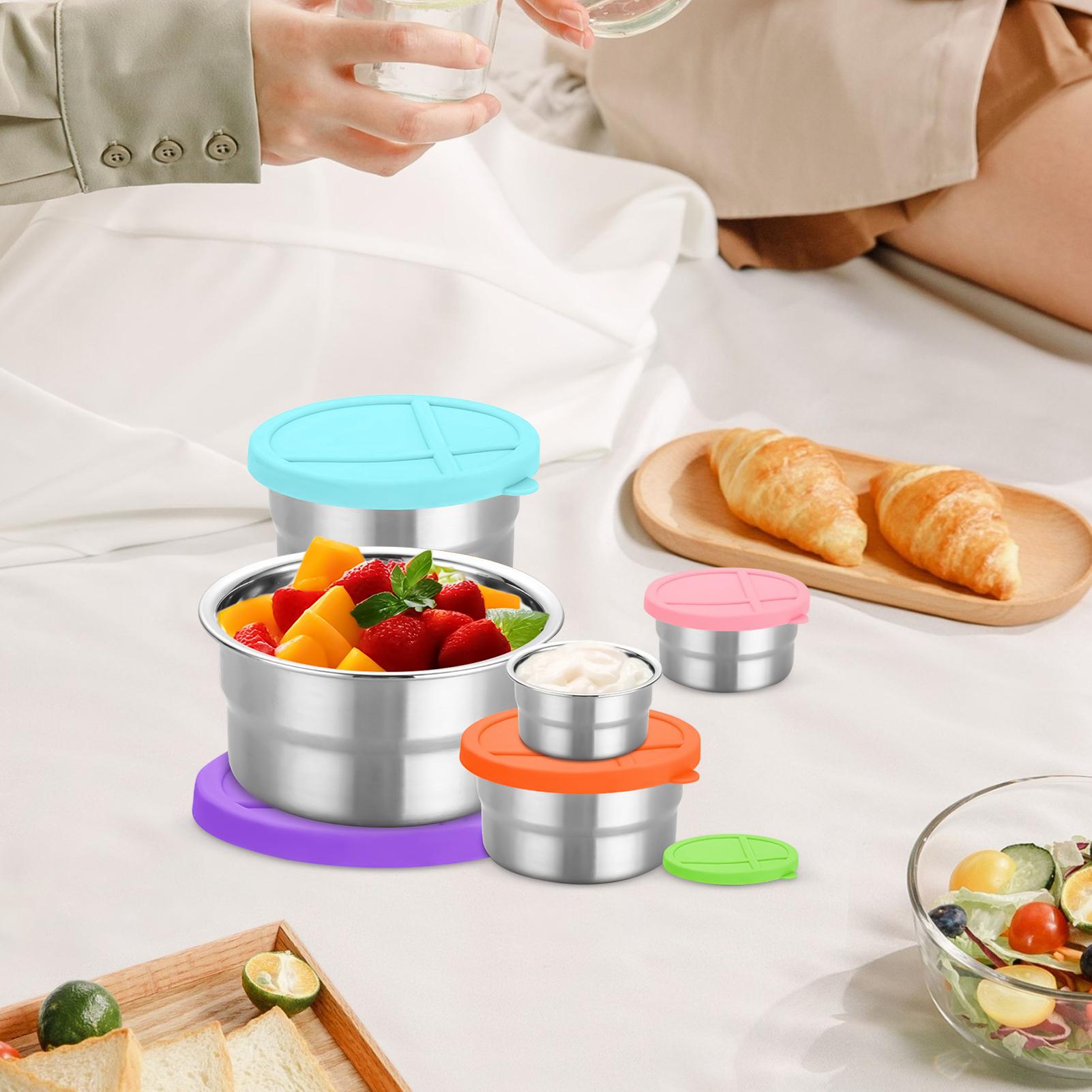 Metal Food Container 5 Pieces  - Food Storage Lunch Box のレビューと価格