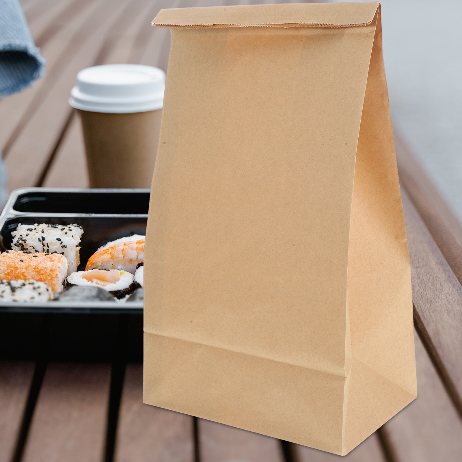 50Pcs Brown Paper Bakery Bags  - Food Storage Bag のレビューと価格