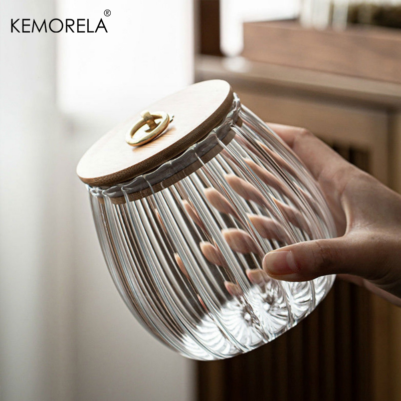 Food Container Kitchen Storage - Food Storage Jars With Wooden Lids のレビューと価格