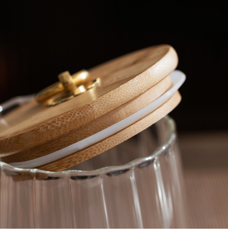 Food Container Kitchen Storage - Food Storage Jars With Wooden Lids のレビューと価格