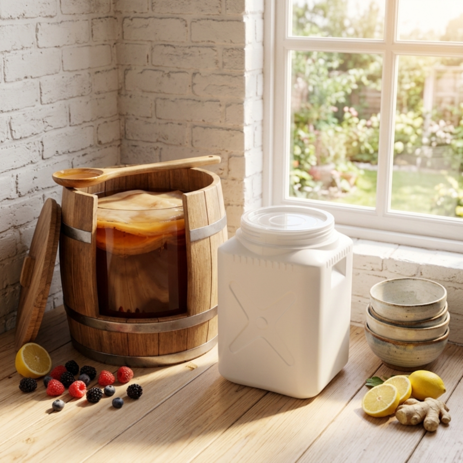 Fermentation Barrel with Lid S - Food Storage Is のレビューと価格