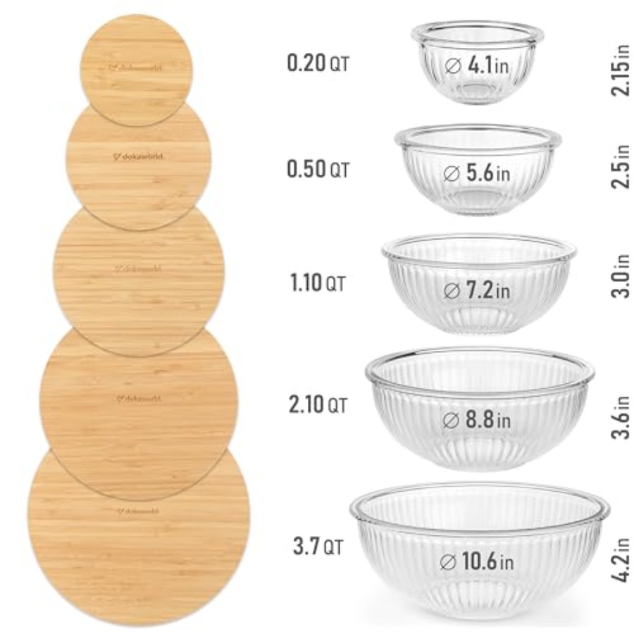 Stackable Space-Saving Set of  - Food Storage Bowls のレビューと価格