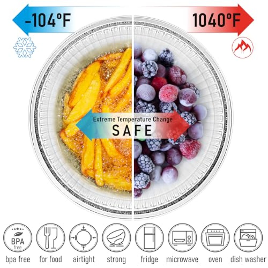 Stackable Space-Saving Set of  - Food Storage Bowls のレビューと価格