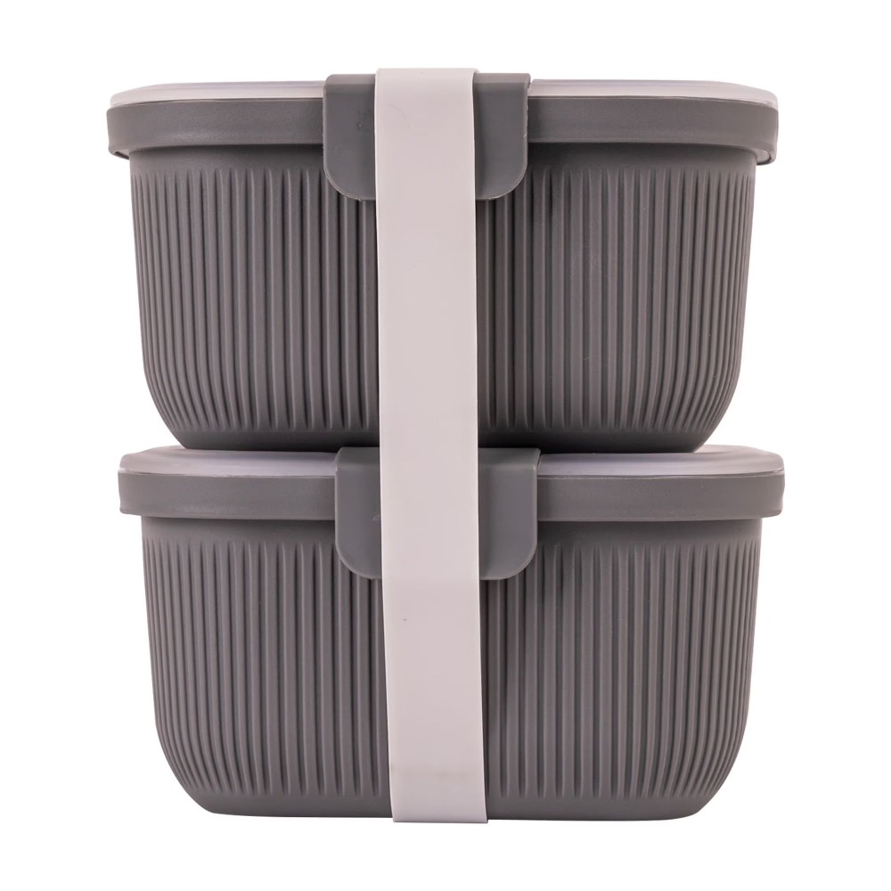 Rectangle Grey Bento Box Snack - Food Storage Lunch Box のレビューと価格