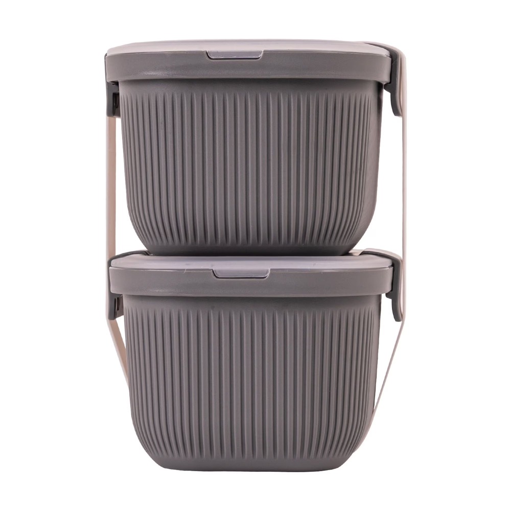 Rectangle Grey Bento Box Snack - Food Storage Lunch Box のレビューと価格