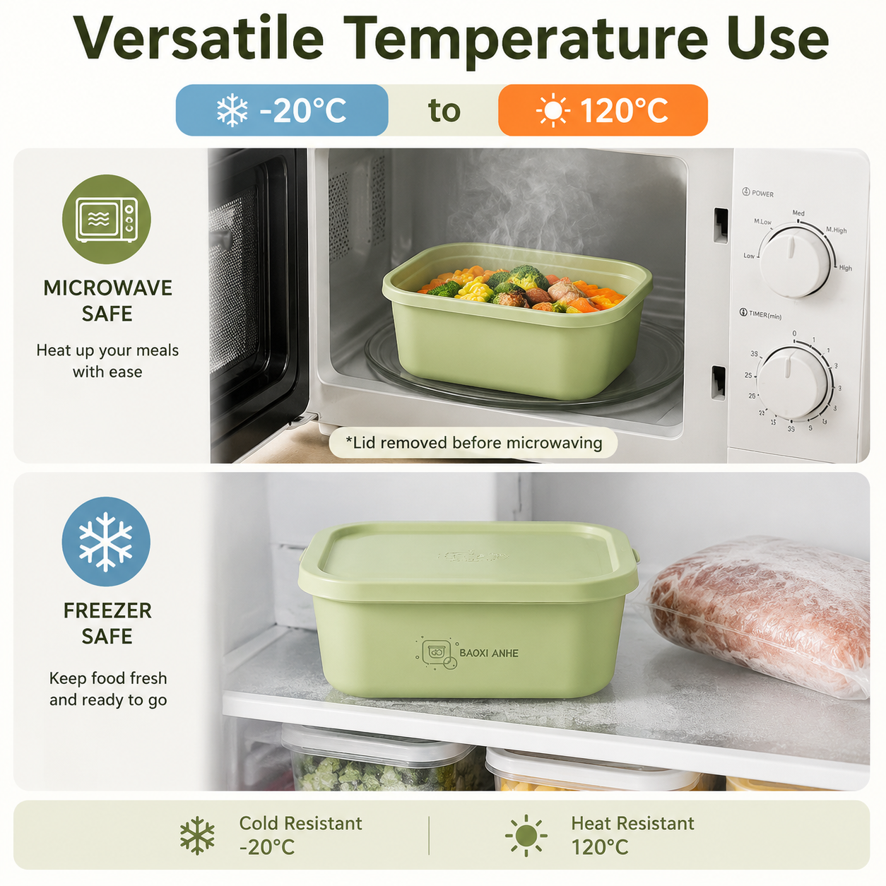 4Pcs Stackable Food Storage Co - Food Storage Lunch Box のレビューと価格