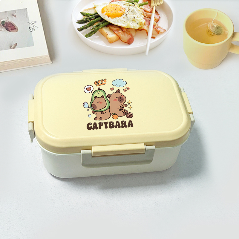 Capybara Bento Lunch Box Carto - Food Storage Kitchen のレビューと価格