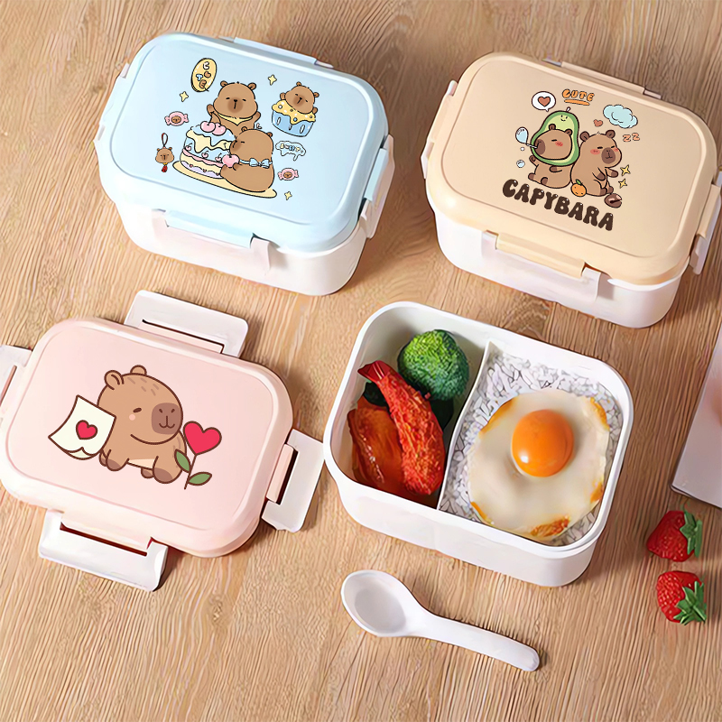 Capybara Bento Lunch Box Carto - Food Storage Kitchen のレビューと価格