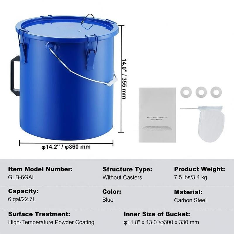 Carbon Steel Oil Storage Pail  - Lock And Lock Food Storage のレビューと価格