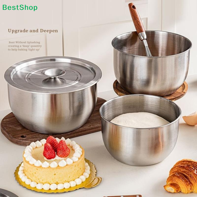 ♪Deepened Stainless Steel Mixi - Food Storage Bowls のレビューと価格