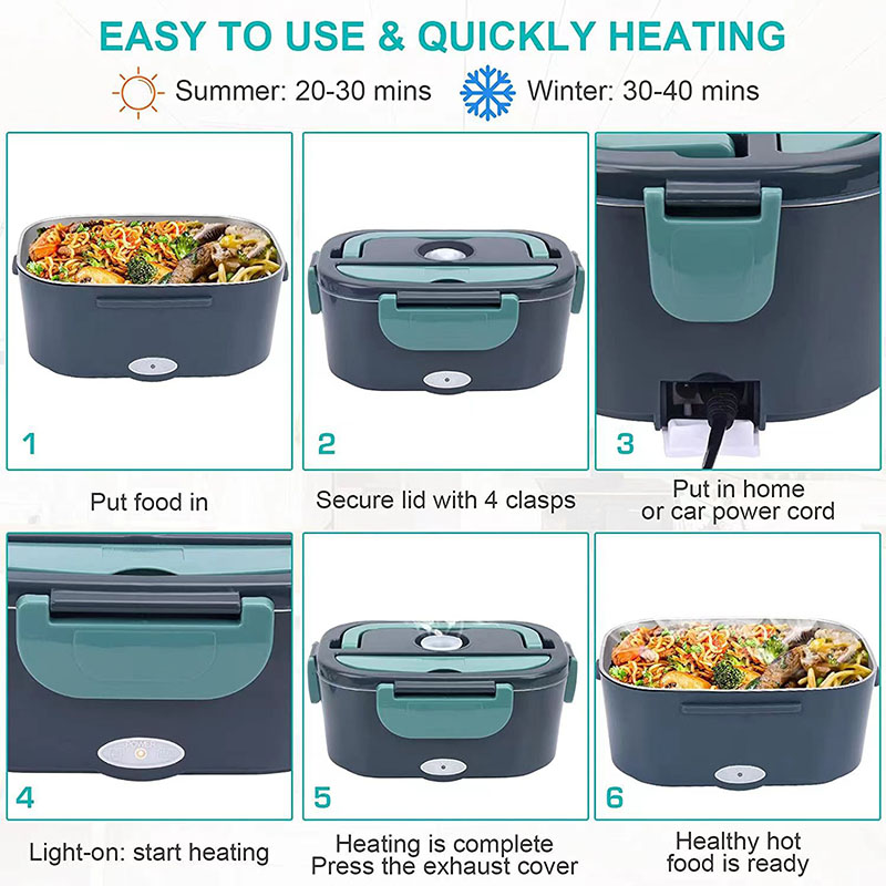 1.5 L 60W Electric Lunch Box F - Portable Food Warmer のレビューと価格