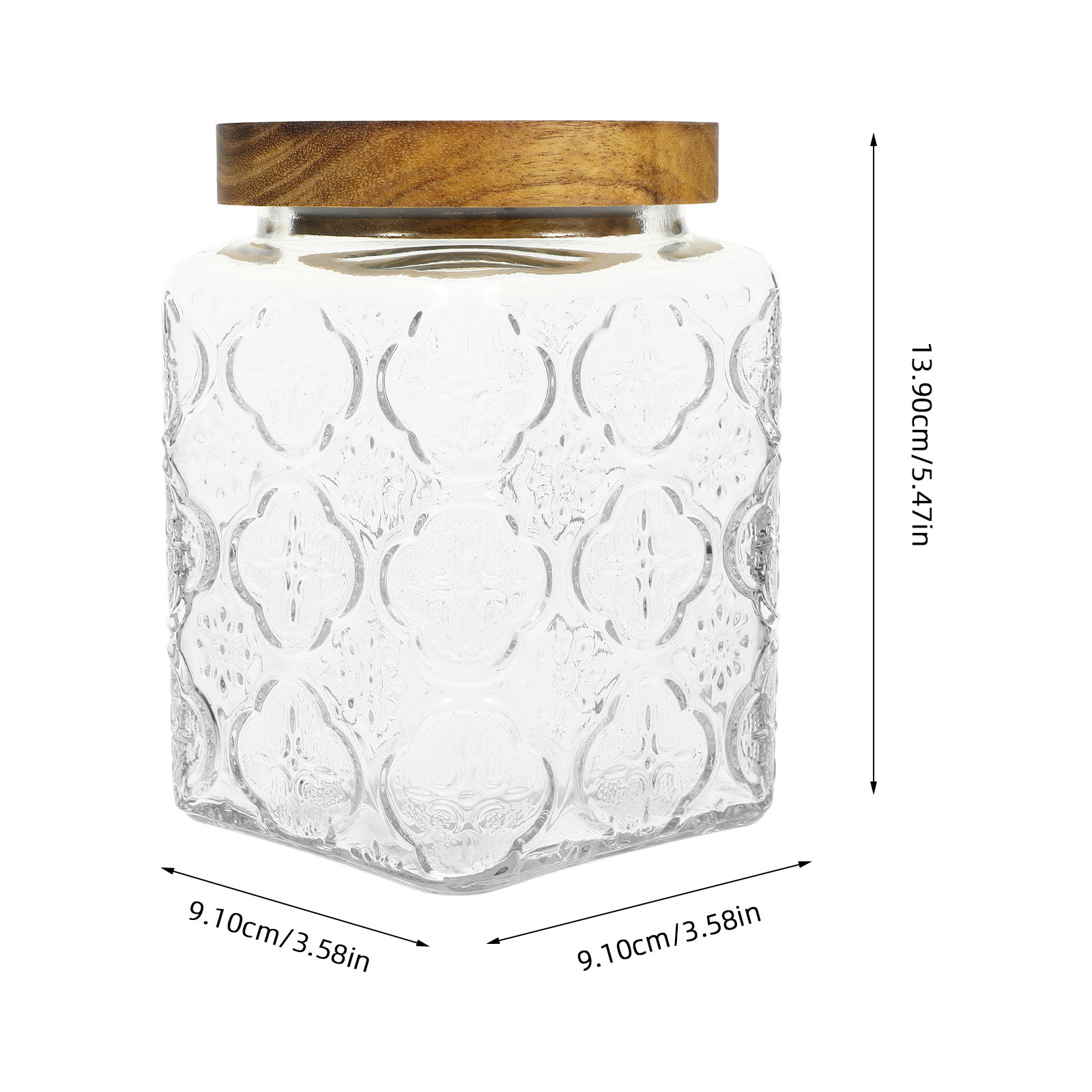 Glass Sealed Jar Wood Lid Airt - Food Storage Jars With Wooden Lids のレビューと価格